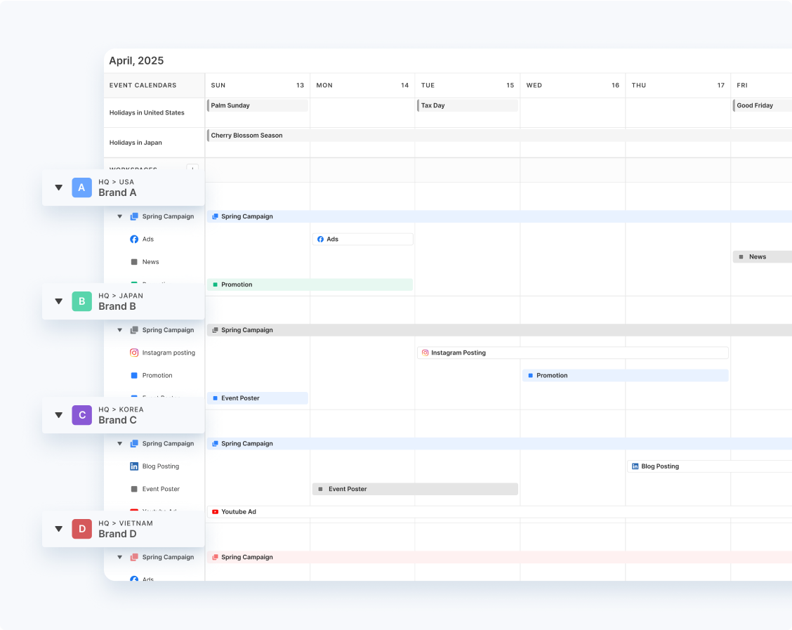 멀티 브랜드 & 마켓 워크스페이스